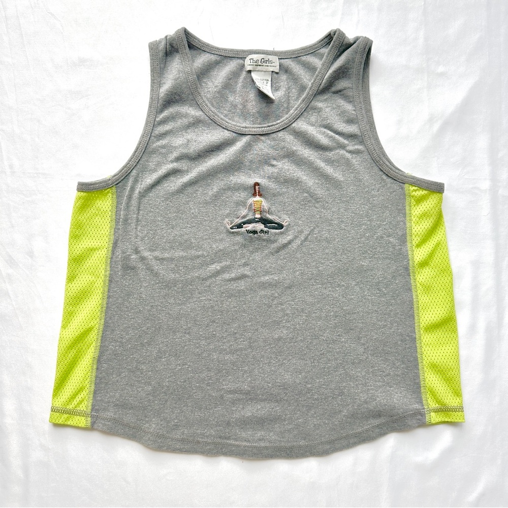 Vintage The Girls Yoga Girl Tank Top Y2K Athleisure Granola Girl 🌴 Size Medium